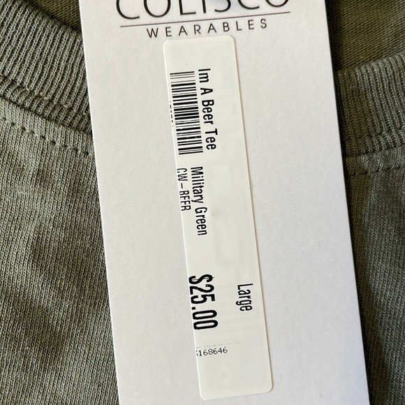 Colorado NWT unisex size Large grey/green beer t-shirt - Picture 2 of 3